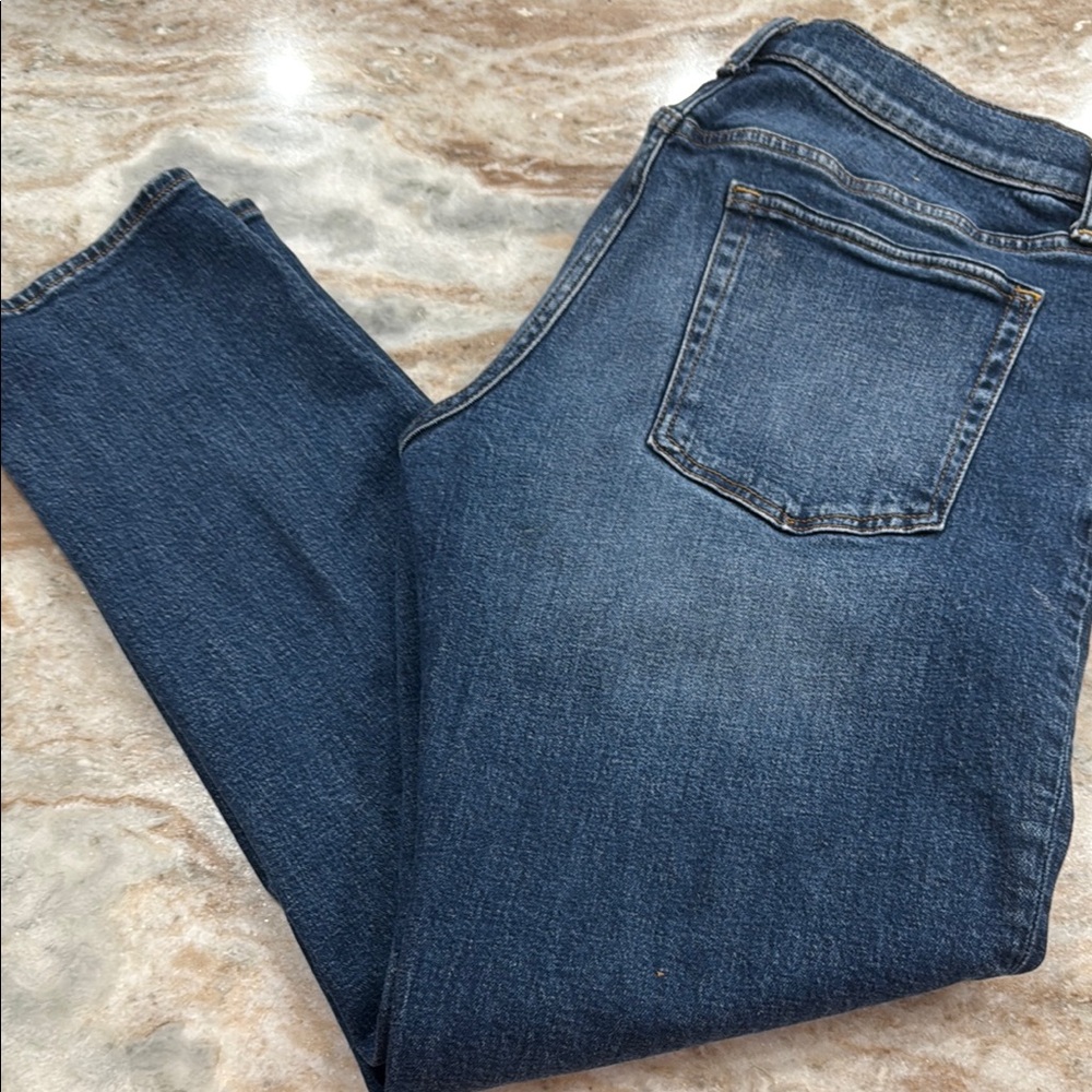 Gap SLIM soft Flex distressed Classic Blue Denim Jeans 34 x 30